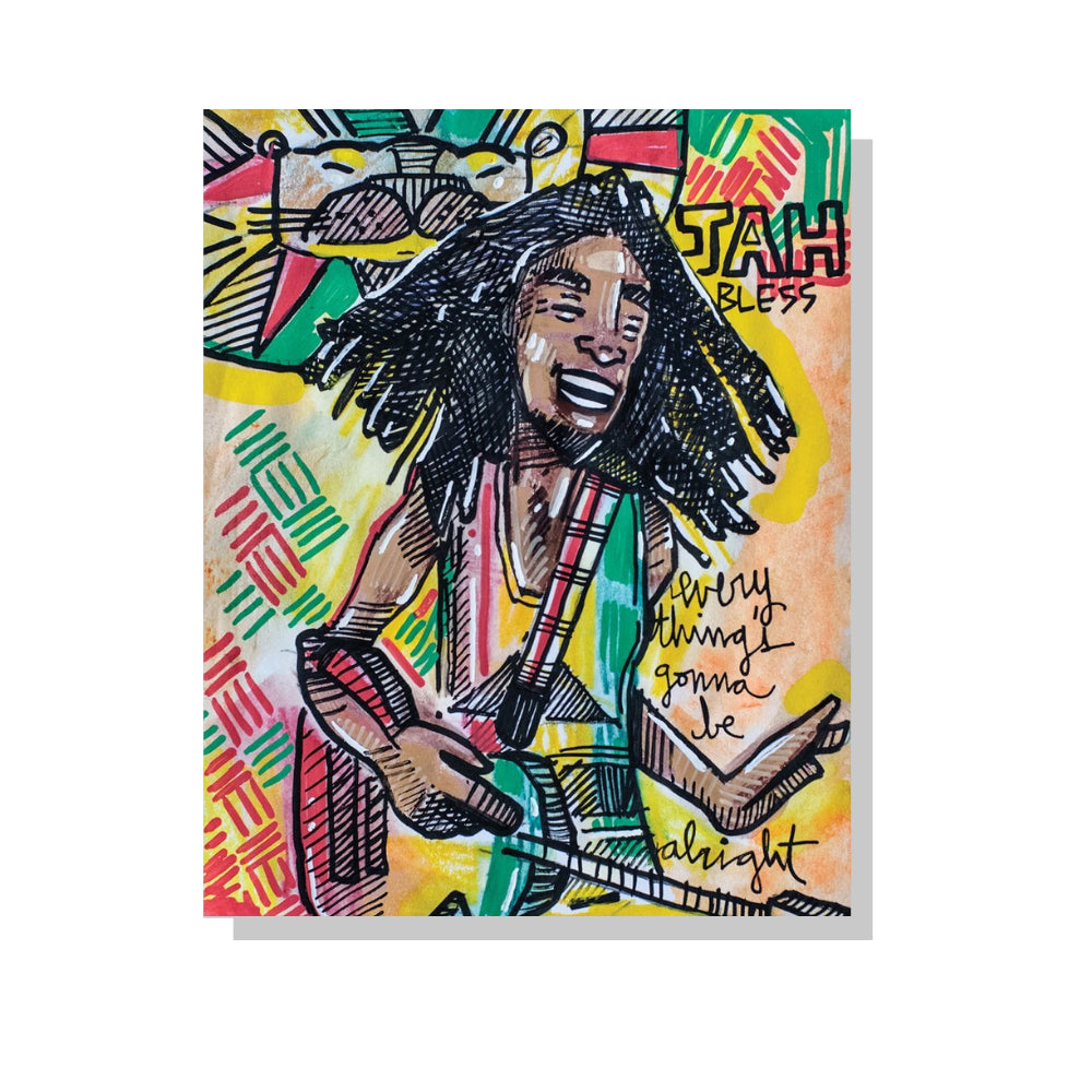 Bob Marley - Mineral Print